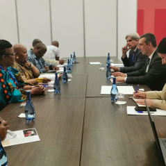 13 October 2022 National Assembly Speaker Dr Vladimir Orlic in meeting with the Speaker of the Parliament of the Republic of South Africa, Nosiviwe Noluthando Mapisa-Nqakula